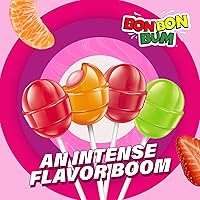 Vista 43 de PALETA RELLENA DE CHICLE BON BON BUM COLOMBINA, SABOR A MARACUYá, 24