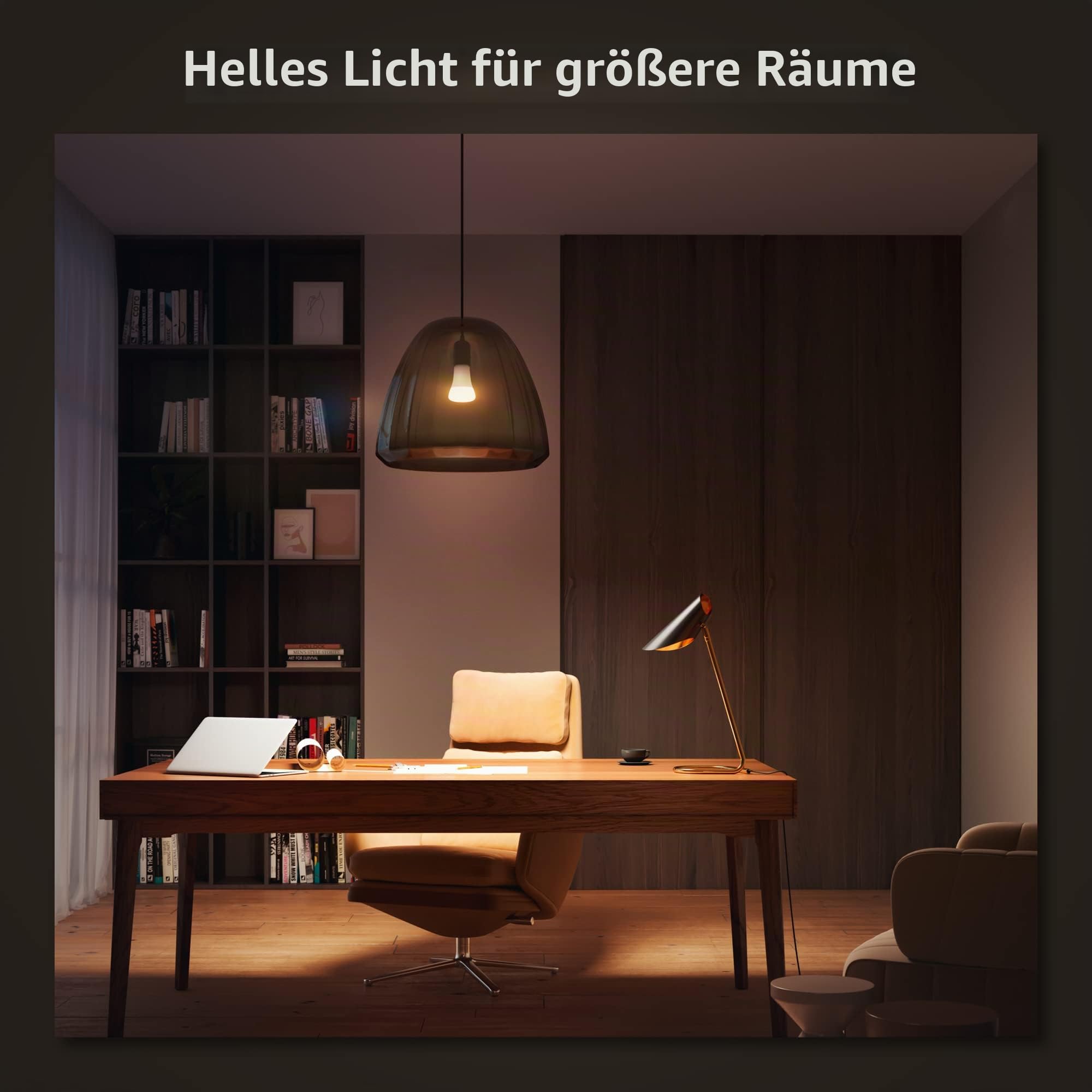 Philips Hue White E27 LED Lampe, weiß, 1600lm, dimmbares warmweißes Licht, steuerbar via App, kompatibel mit Amazon Alexa (Echo, Echo Dot), 2er Pack