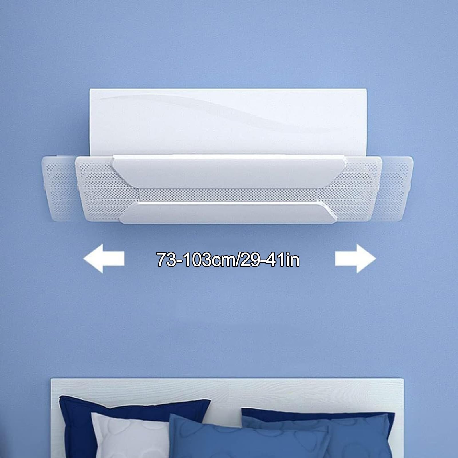 Griglia di ventilazione regolabile r 180° per condizionatore d'aria montata lateralmente per casa e ufficio Controllo del flusso d'aria ad alta efficienza energetica e direzione personalizzabile