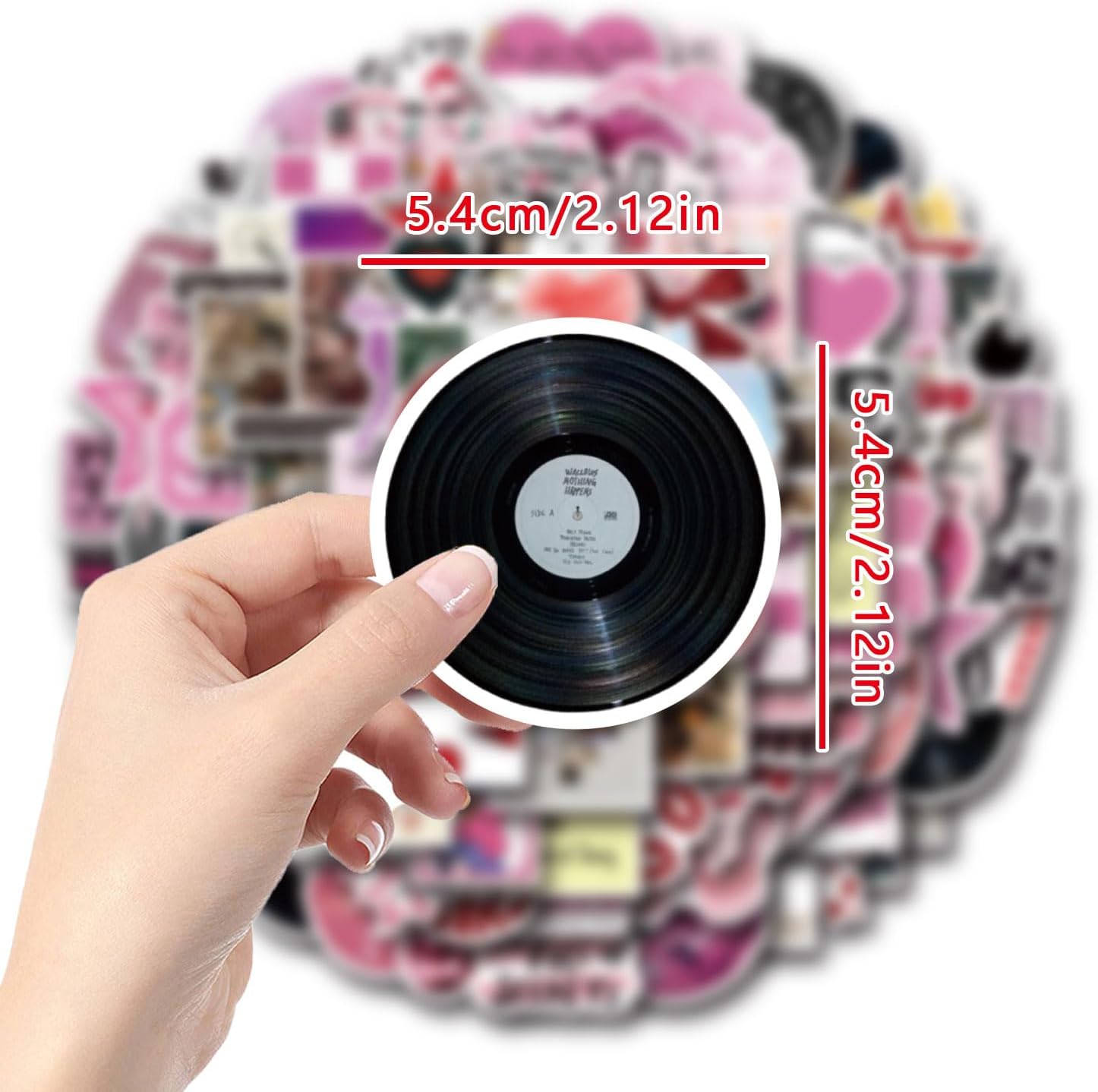 110Pcs Y2K Stickers, Cool and Trendy 2000s Aesthetic Stickers, Cute Vintage Vinyl Stickers for Laptop, Guitar, Water Bottle, Teens image 3