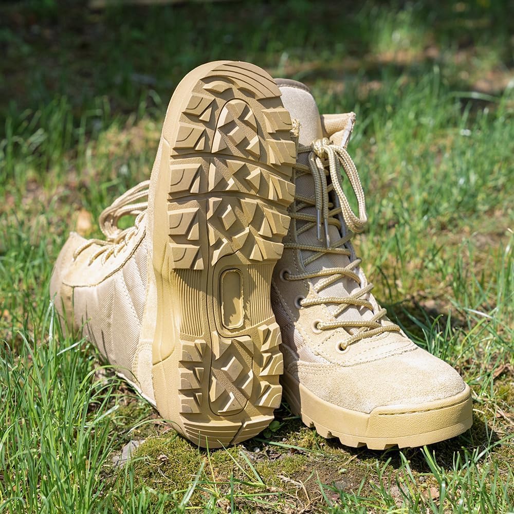 Kids Hiking Boots Boys girls Waterproof Summer Camp Anti-collision Non-slip Desert Boots Military Fan Shoes Work Boots