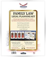 Family Law Planning Kit: 4 DIY Legal Forms (Last Will & Testament, Living Will, Health Care Proxy, Financial Power of Attorney) Plus 2 Laminated Legal Quick Reference Guides.