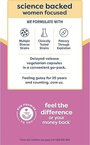 Miniatura 9 de Renew Life Probióticos para mujeres, 15 mil millones de UFC garantizados, suplemento probiótico para la salud digestiva, vaginal e inmunológica,