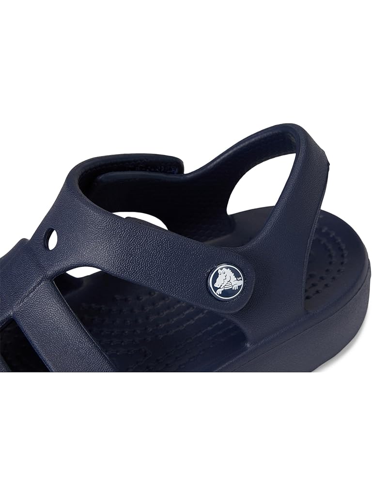 Navy Crocs Classic Fisherman Sandals (Toddler)
