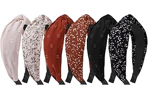Kasmena Headband, 6PCS Knotted Headband for Women Girls - Non Slip Printed...