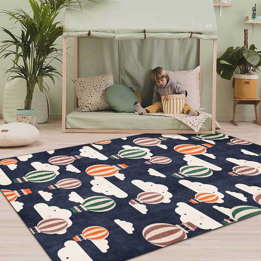 Tapis de Chambre d'enfant Marelle Dessin animé Mignon Grande Version d'une Girafe, Chambre, Salle de Jeux, Jeux familiaux.-60x180cm
