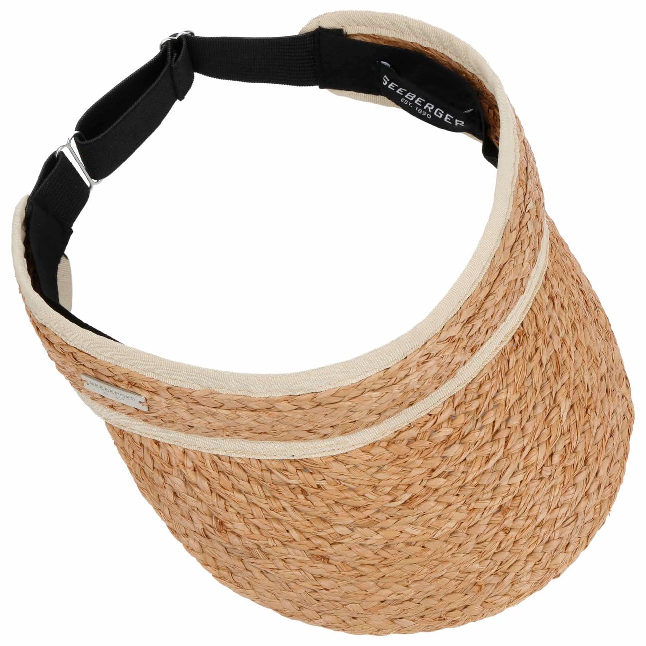 Seeberger Visiere Raphia Femme - Casquette pour Le Golf Soleil de Tennis avec Printemps-ete Ete