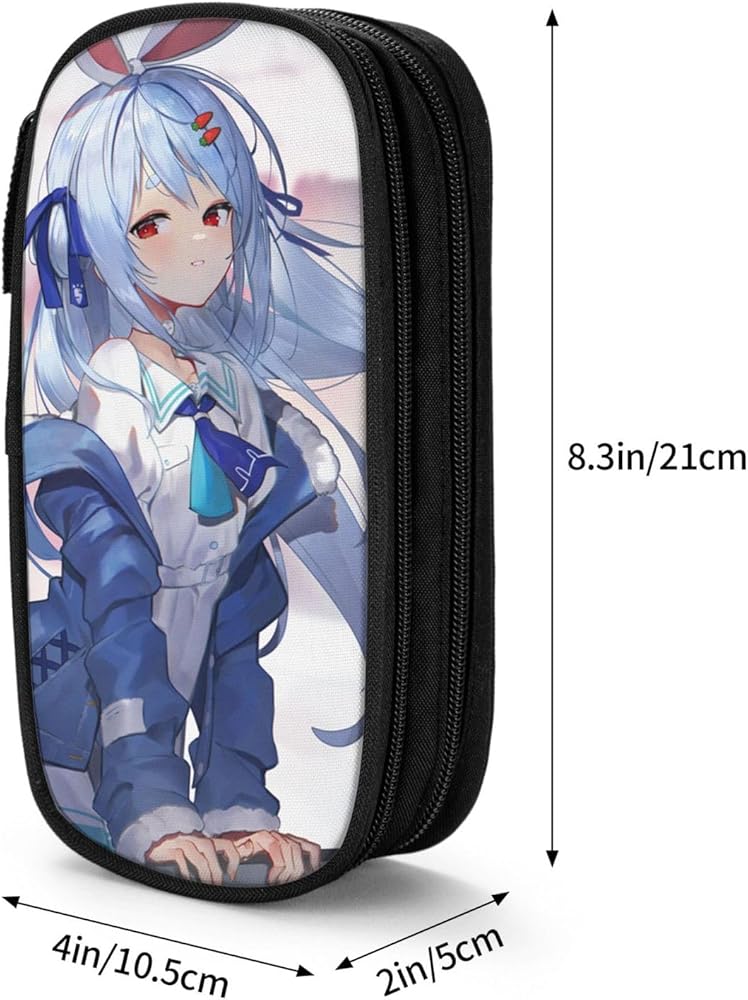 Amazon.co.jp: ペンケース 大容量 可愛い アニメ柄 Vtuber うさだ ぺこ