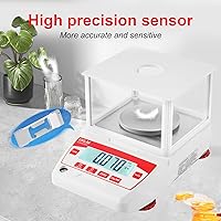 Vista 3 de Balanza Analítica 100g x 0.001g GN ct Unidad Balanza Electrónica Científica de Laboratorio con Pantalla LCD y RS232 para Laboratorios, Escuelas