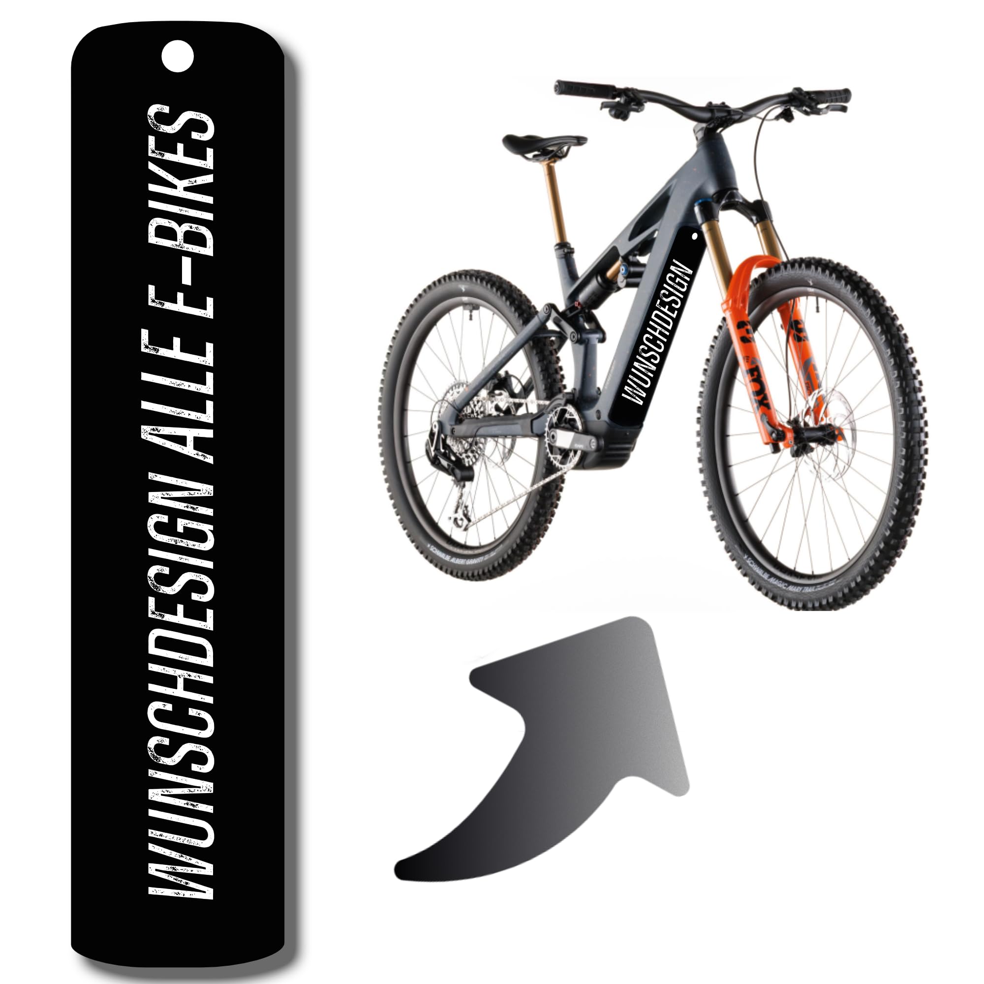 DK´s BikeDesigns Designfolie für E-Bike Akkucover für Cube Stereo