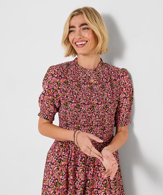 Joe Browns Women's Shirred Bodice Flowery Dress