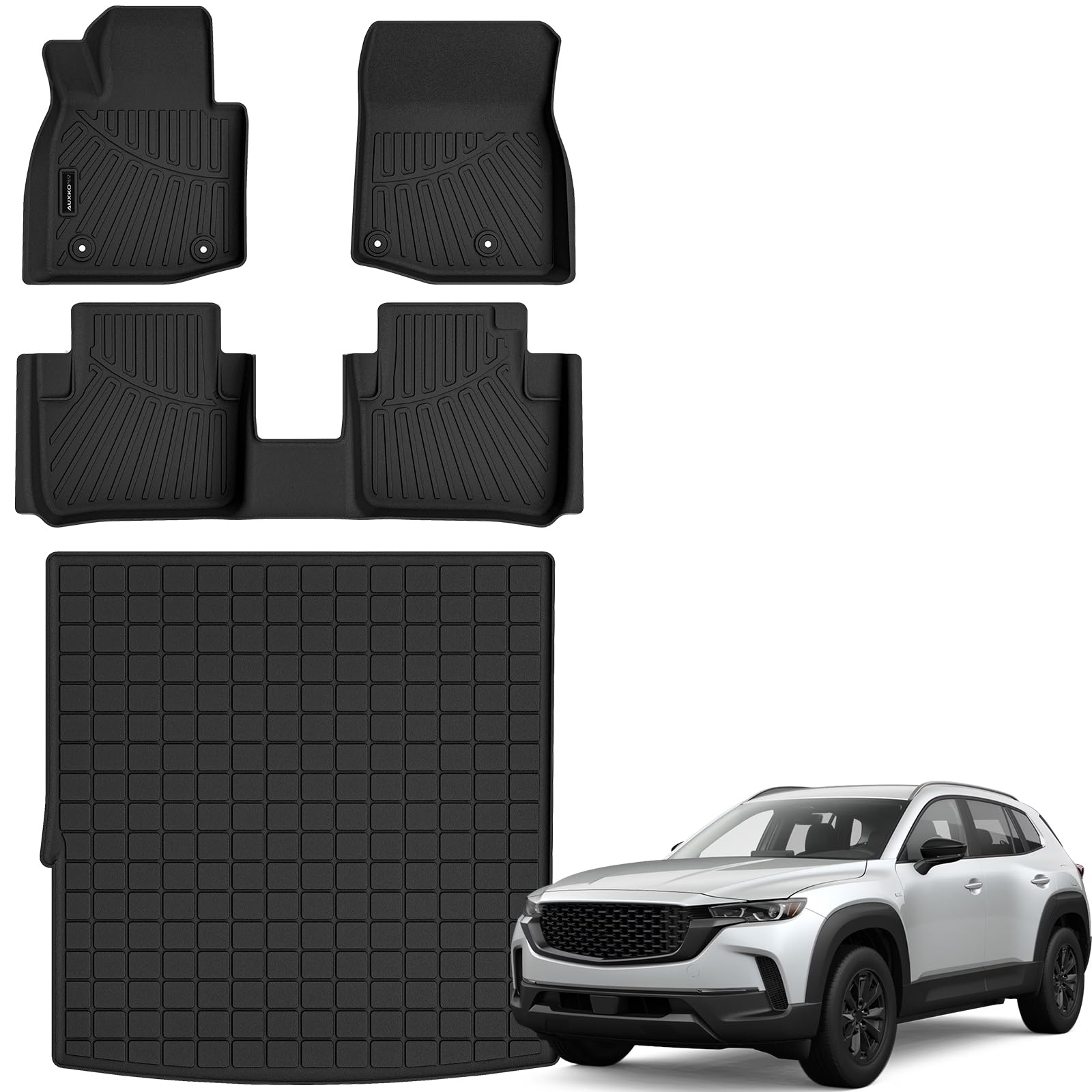 Auxko Tapetes para todos os climas Tapete de carga para Mazda CX-50 Hybrid 2025 TPE