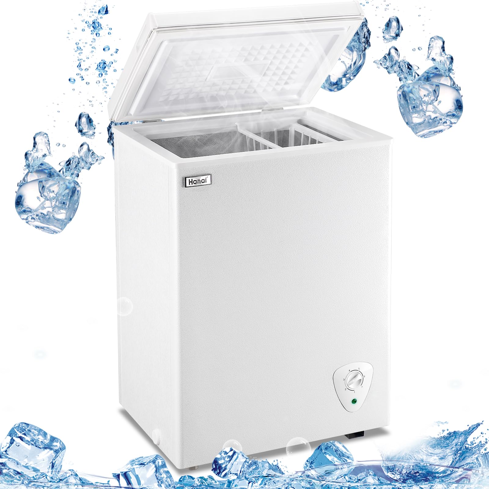 WANAI WAN00501 3.5 cu ft Chest Freezer White