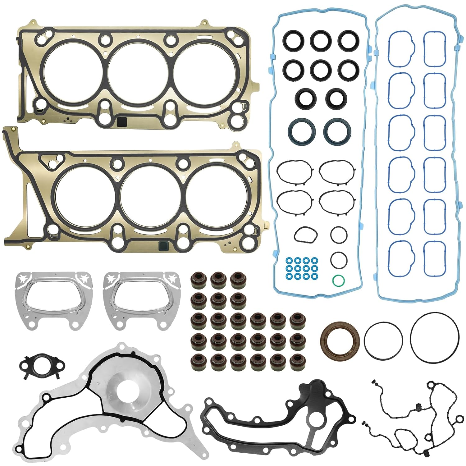 Cylinder Head Gasket Set for J-eep Grand Cherokee Wrangler 3.6L 16-18, for Chrysler Pacifica Voyager 17-22, for Dodge Durango 16-22, for Ram 1500 ProMaster 1500 2500 3500 19-22 Replace HGS1184 HS55401