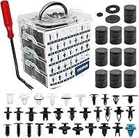 TOPCNOEM 1101PCS Car Door Trim Clips Kit: 32 Popular Sizes Push Pin Rivets + Remover for Ford Toyota Honda GM Mazda
