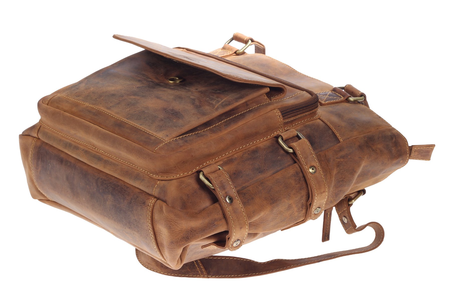 Greenburry Vintage Shopper Braun große Henkeltasche 38x8x32cm