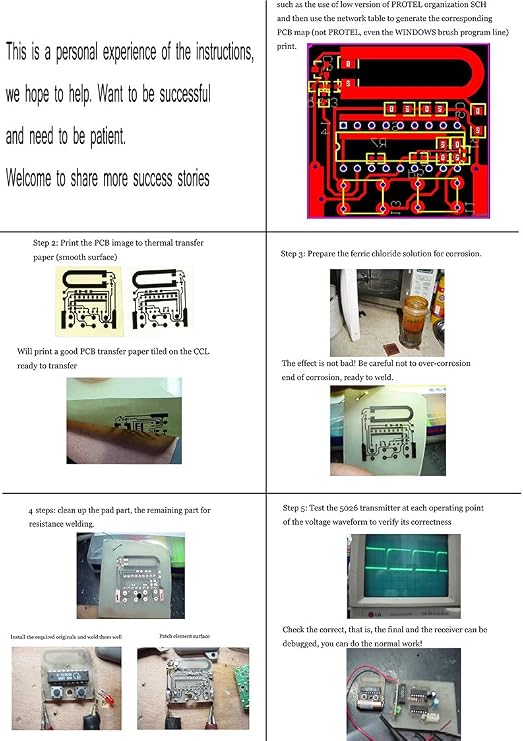 10 PCB Circuit Board Heat Transfer Paper A4 Size Transfer Paper DIY Circuit Board Special Paper