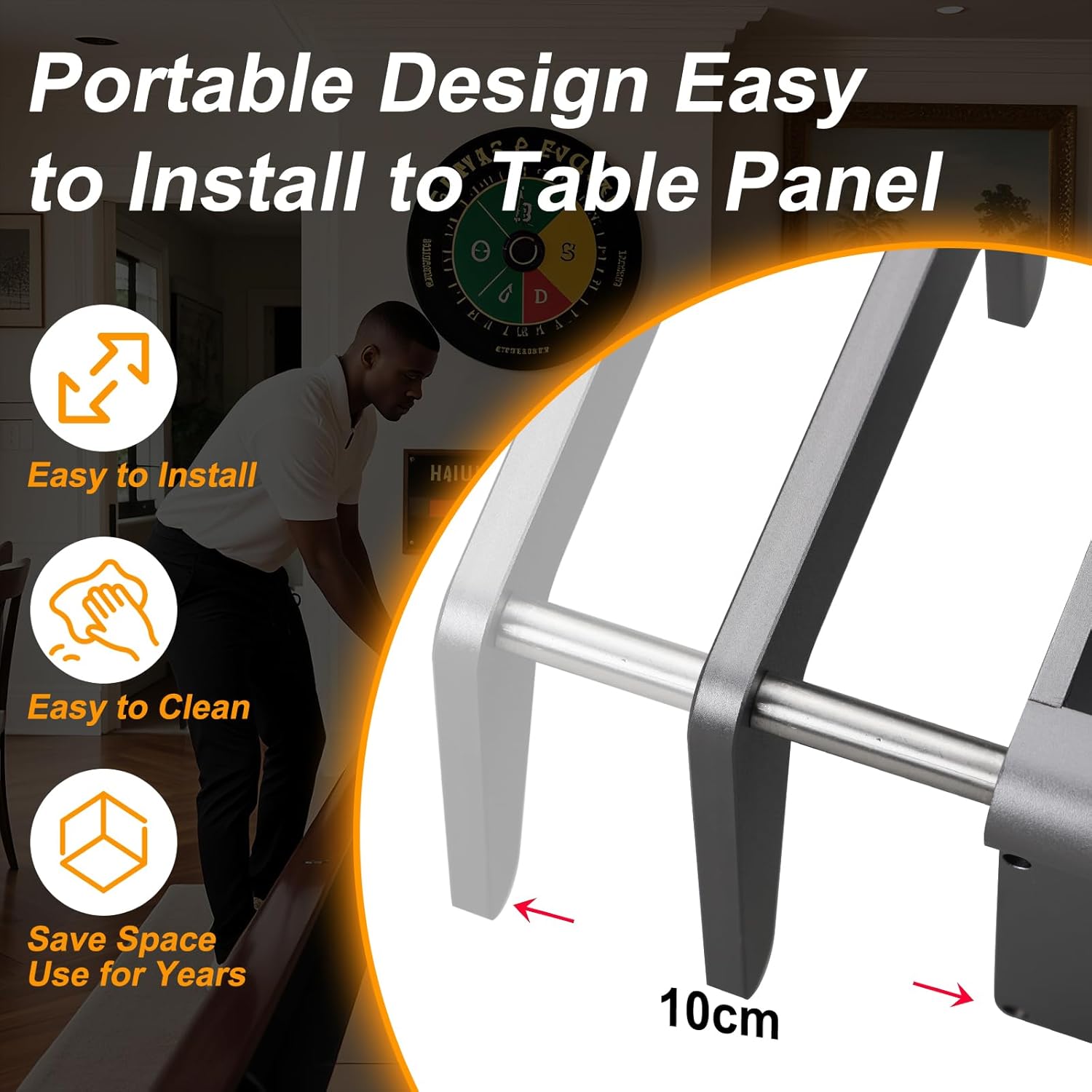 Shuffleboard Table Drink Holder, Retractable Cup Holder