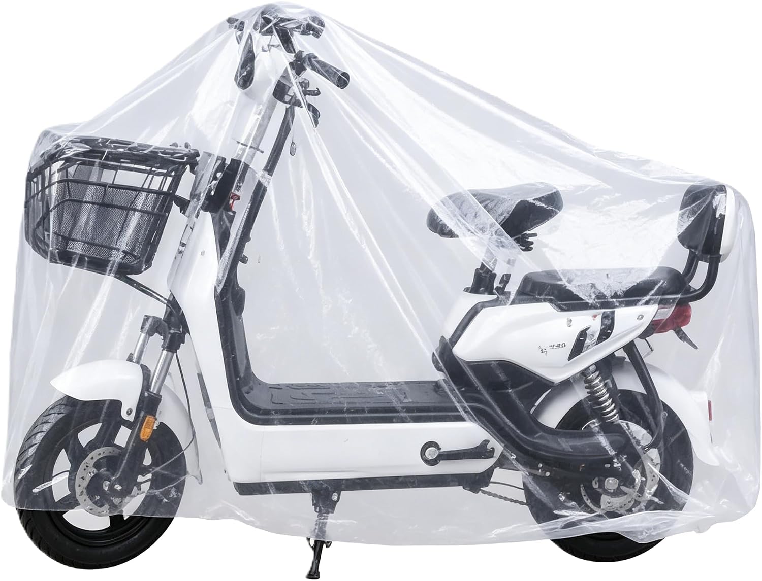 Disposable Motorcycle Cover Universal Fit for Electric Bikes Scooters Bicycles Waterproof Dustproof Clear Plastic Temporary Rain Shield 10 Pack