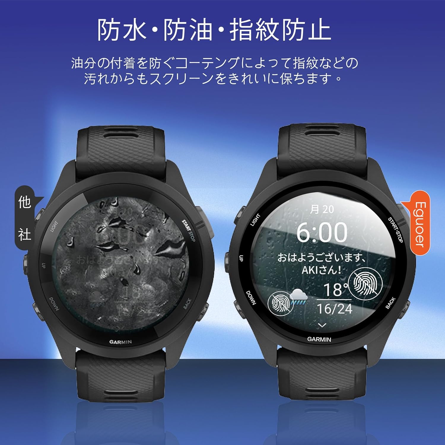 Amazon.co.jp: 対応 Garmin Forerunner 265 用の フィルム