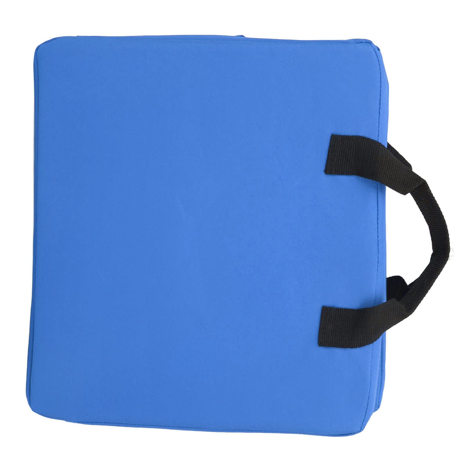 Ejoyous Stadion-Sitzkissen, klappbarer Bodenstuhl mit Rückenlehne Schwammkissen-Rückenstuhl Gepolsterter Sitz für Stadion und Strand Camping Picnic Angeln (Blue)