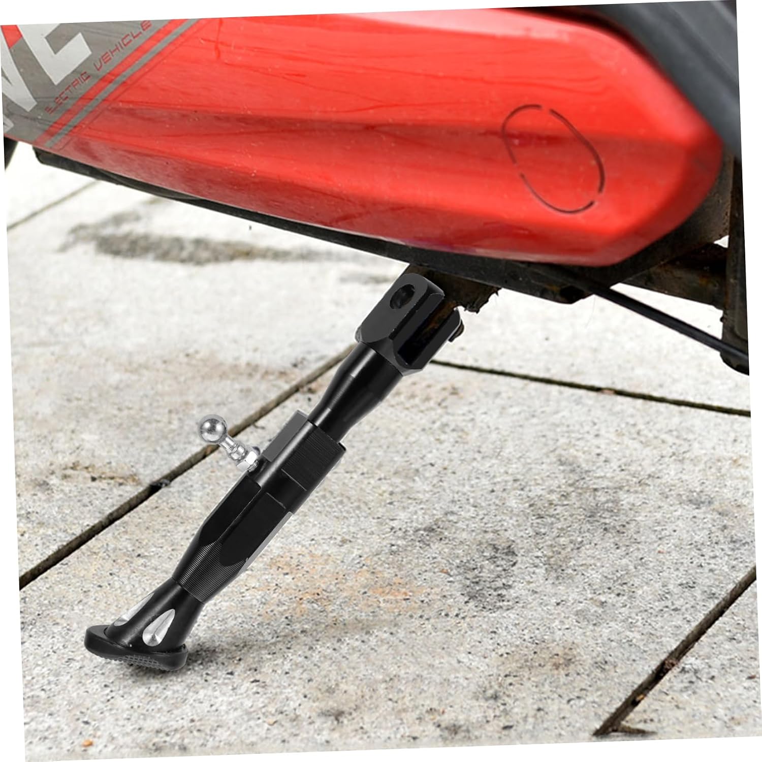 ABOOFAN Adjustable Motorcycle Kickstand Retractable Single-side Stand for Motorbikes Side Support Easy Installation and Height Compatible Motorcycles