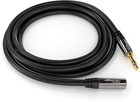 KabelDirekt Headphone 3.5mm Extension Lead Cable 6.5ft