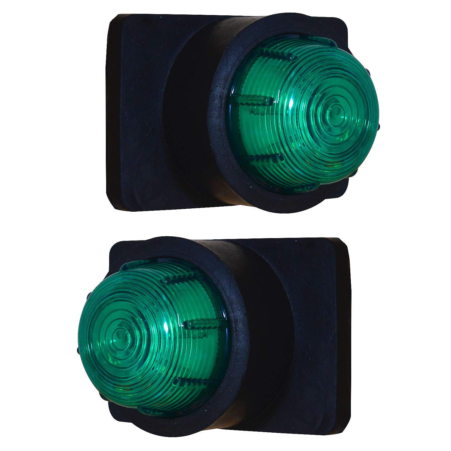Side Marker Lights, 24V Waterproof Trailer Marker Light Green Universal Clearance Lights Surface Mount for Trucks Trailer RV Camper Boat Marine-image-12