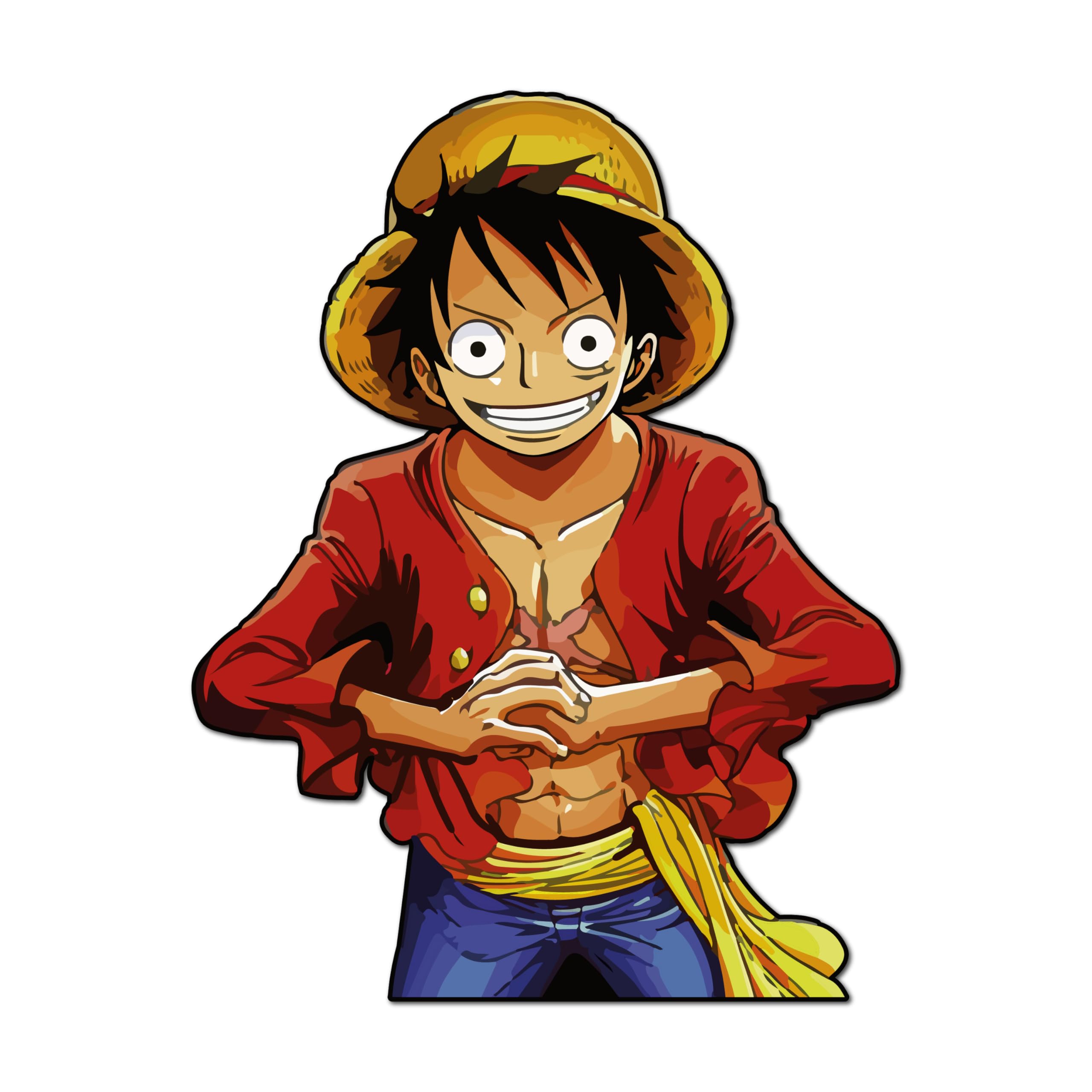 woopme One Piecee Monkey D Luffy Peeking Car Sticker for Car Laptop AC (Pack of 2) Sticker (Anime 4) (B0CQYPL56N) Amazon Price History, Amazon Price Tracker