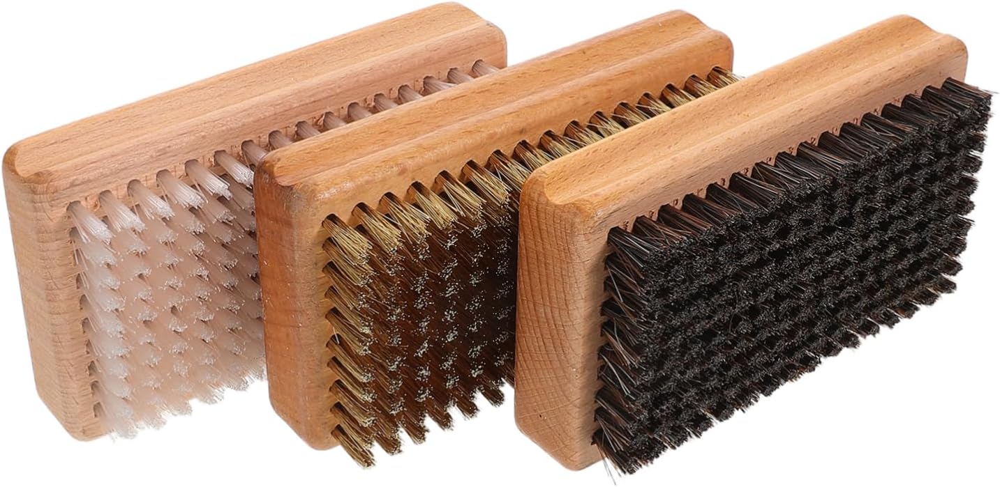 3pcs Snowboard Wax Brush Versatile Ski Polishing Tools for Single Double Skis Durable Bristles for Smooth Waxing Essential Snowboarding Accessories