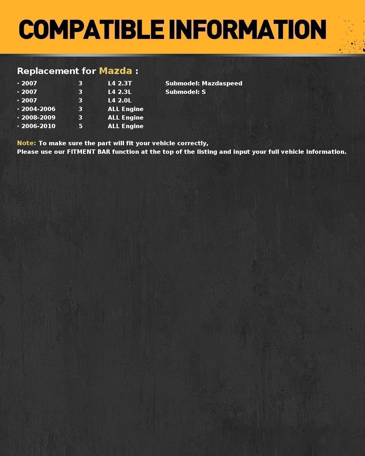 KAC 57460 A/C Compressor, Air Conditioning Compressors Replacement for Mazda 3 2004-2006 2008-2009, for Mazda 5 2006-2010, for Mazda 3 2007 2.0L/2.3L/2.3T, Replace 140162C, 140639C, 50523, C1436