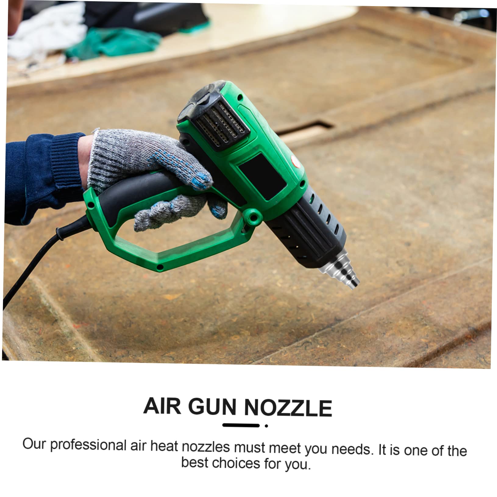 SOLUSTRE 6 Pcs Head Blower Nozzle Stainless Steel Nozzle Air Parts Air Nozzle Hot Air Replacement Nozzle Air Flow Nozzle Station Repair Tool Nozzle Metal Nozzle Air Accessories