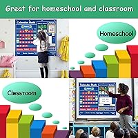 Vista 7 de KIKIGOAL Calendario diario de matemáticas para el aula, tabla de bolsillo educativa, materiales didácticos para actividades diarias de matemáticas