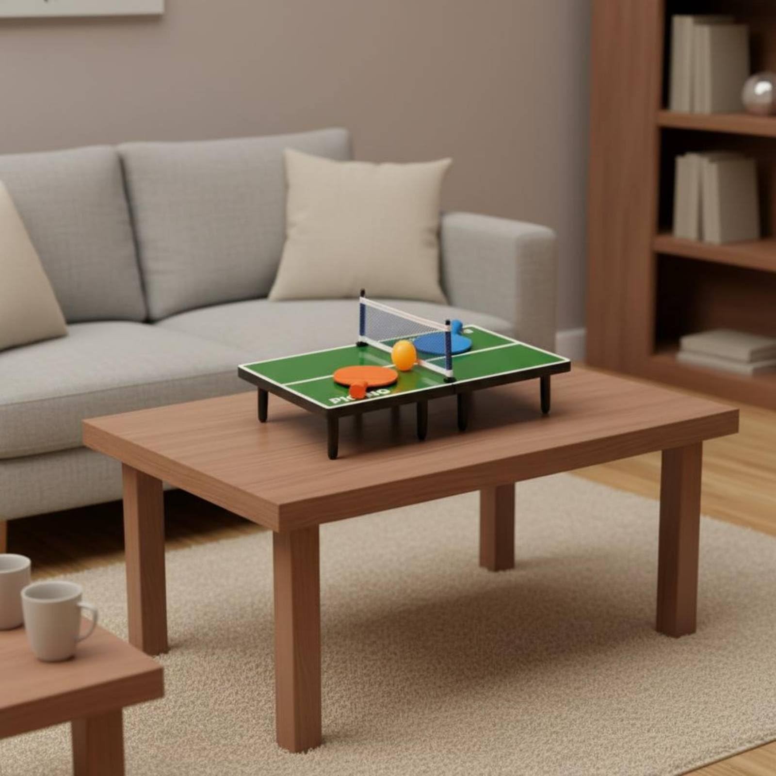 Mini Tavolo da Tennis Tavolo Pong Pieghevole Salvaspazio Table Tennis Pong Pieghevole Robusto Articolo Ricreativo per Bambini, Tempo Libero