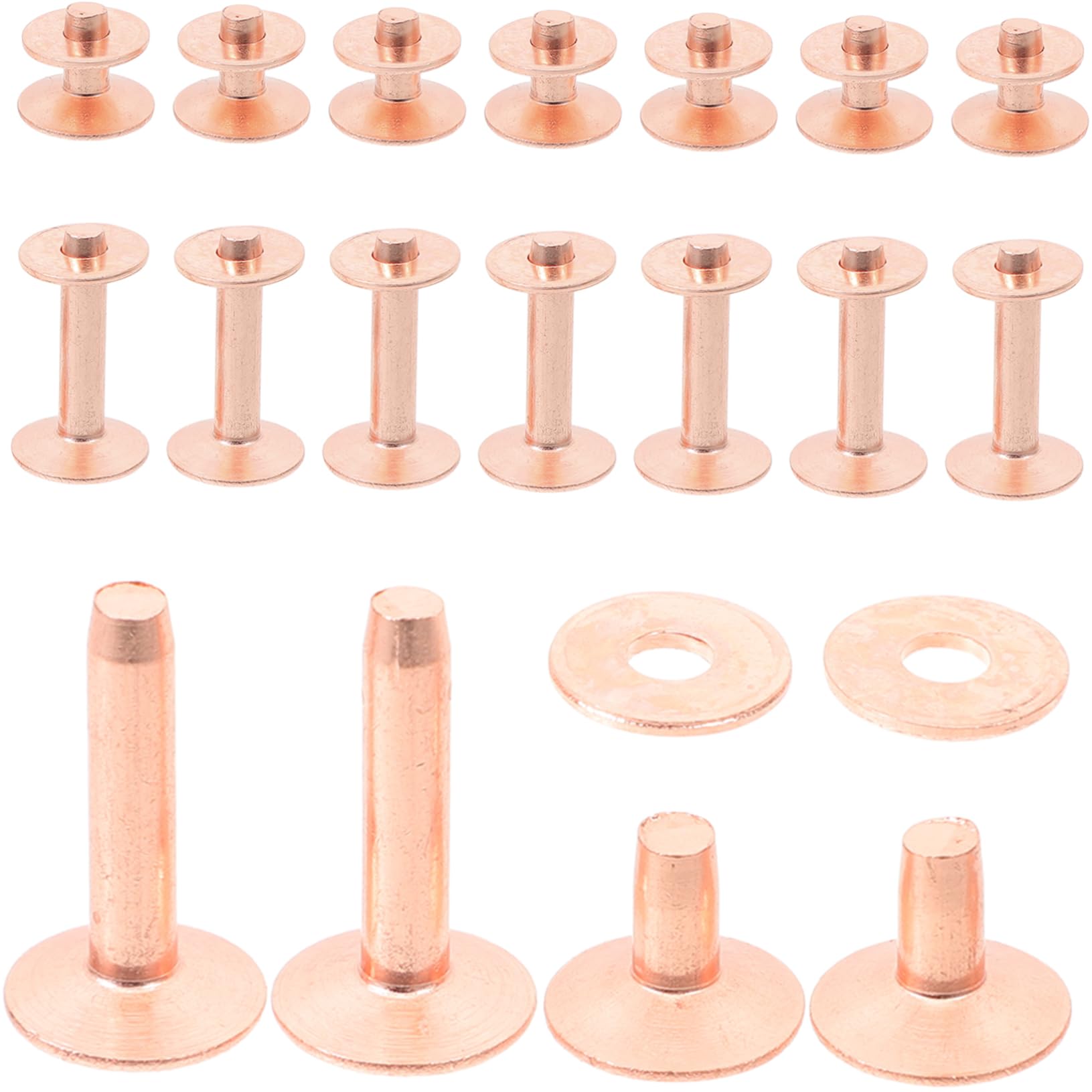 SHINEOFI 154piezas Remaches De Metal Para Manualidades De Punk Para Decoración De Ropa Zapatos Bolsos y Accesorios De