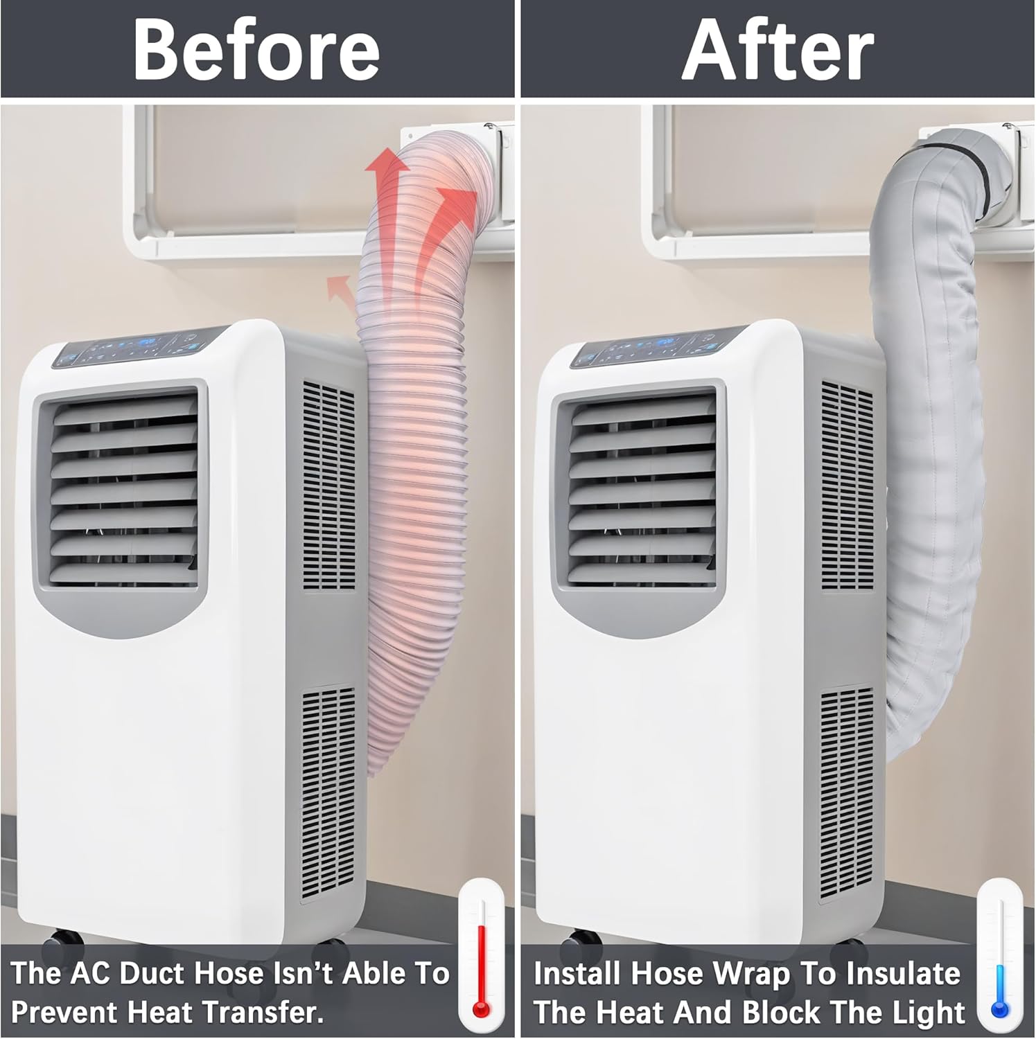 Portable Ac Hose Insulation, 1 PCS Portable Ac Air Conditioner Hose Insulation, Portable Ac Air Conditioner Hose Cover