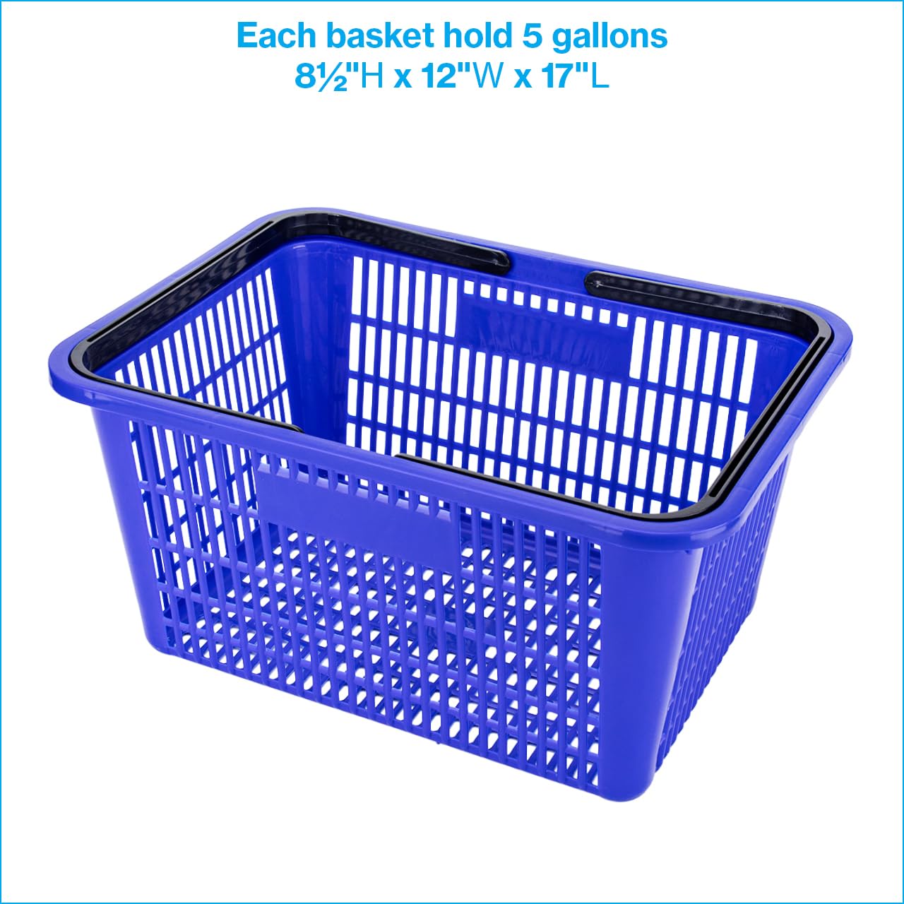Store Supply Warehouse - Cesta de la compra, color azul