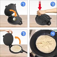 StarBlue 20 cm-es öntöttvas tortilla sajtó konyhai prés 4