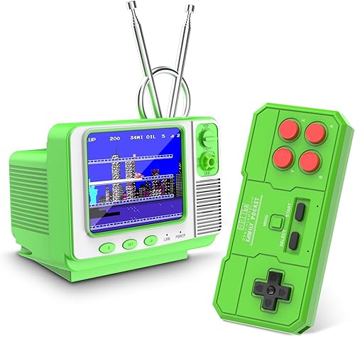 Miniatura 9 de Consola de Juegos Portátil Retro - GV300S 42 JALECO+168 Juegos Clásicos Estilo Mini TV con Pantalla IPS de 3.0 Pulgadas, Función de Guardado, Admite