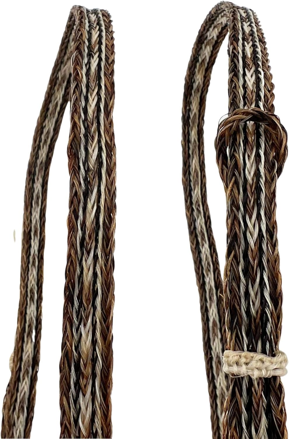 Paint Western Horsehair Hat Band – Adjustable Cowboy Hat Accessory with Single Tassel – Brown Pattern Braided Horse Hair Band for Felt & Straw Hats - Image 6