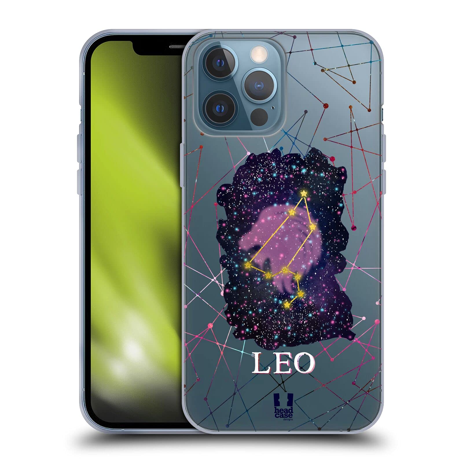 Head Case Designs Leo Zodiac Constellation Soft Gel Case Compatible with Apple iPhone 13 Pro Max