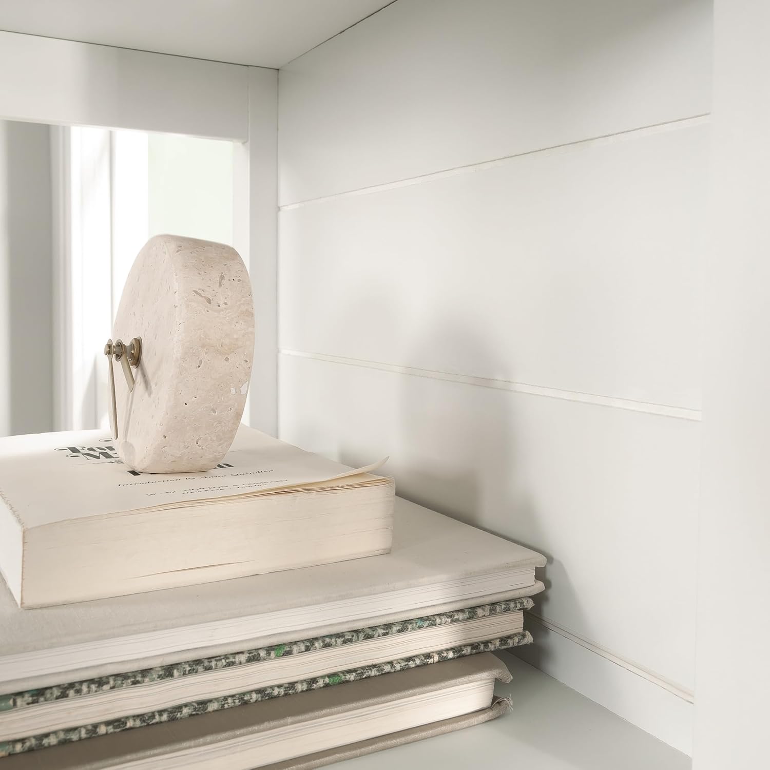 White Coastal Storage Tower with Drawers and Shelves