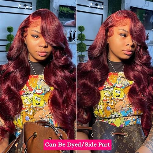 Miniatura 5 de Pelucas de cabello humano virgen brasileño ondulado de 26 pulgadas con encaje frontal de 13 x 6 pulgadas, prearrancadas con abuelitos, densidad 200,