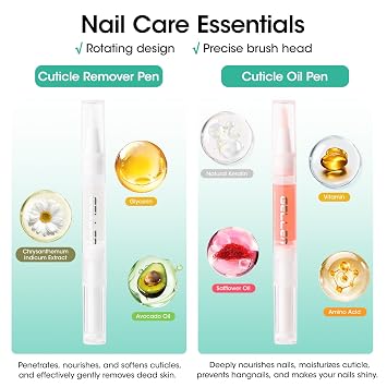 GELLEN Nail Cleanser Pads 50PCS with 10PCS Manicure Tools Kit: Ceramic Cuticle Pusher Pen, Remover and Cuticle Oil Nail Prep Care Kit, Nail File 100/180, Polishing Buffer, Nail Clipper & Brush