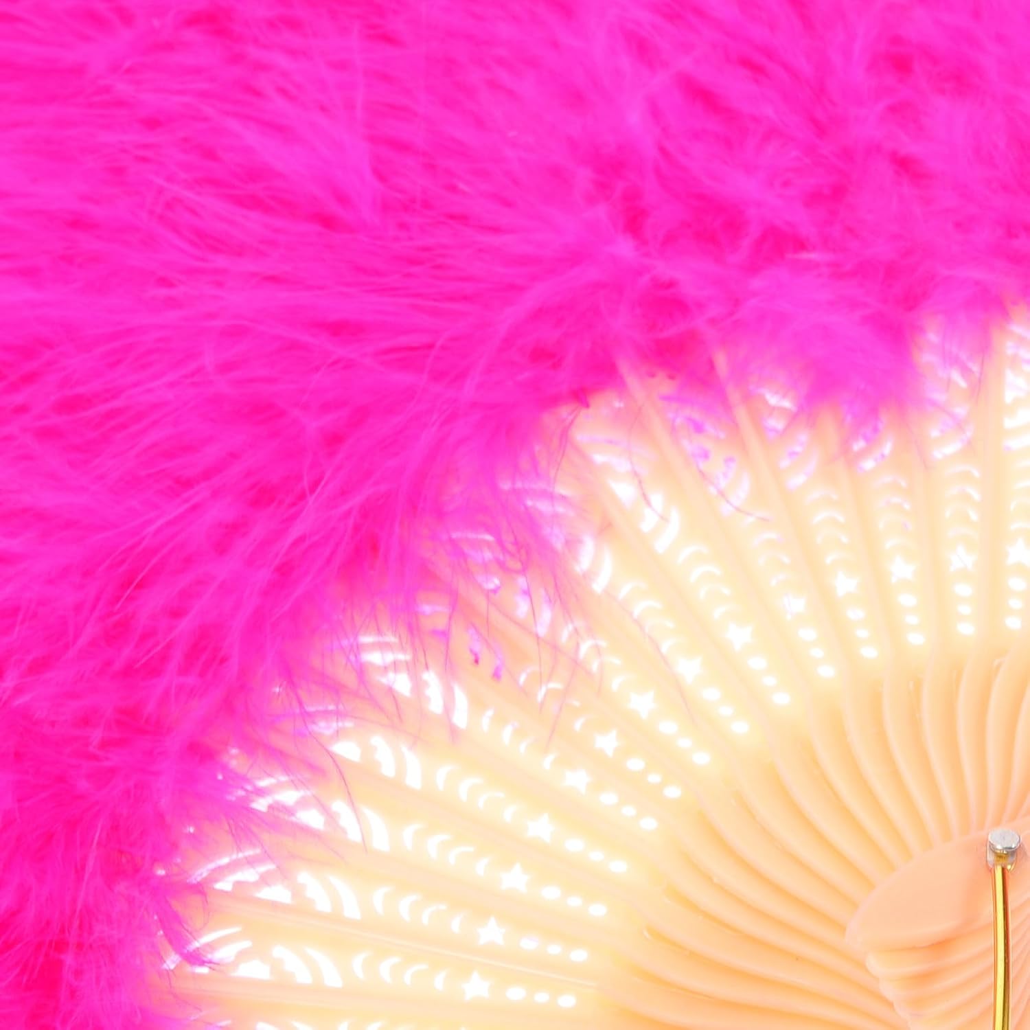 Elegant Plume Hand Fan for Wedding, Prom, and Parties