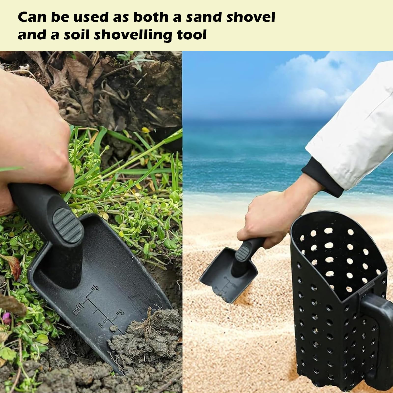 détecteur de métaux Set de pelles à Sable, Set de pelles pour la détection de métaux et Le Jardinage, Accessoires pour Creuser la Plage, pelles pour détecter Les métaux, Creuser sur la Plage