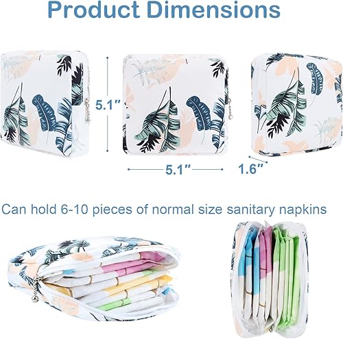 Miniatura 3 de Desing Wish Bolsa de almacenamiento de almohadillas sanitarias, bolsa portátil para el período para adolescentesservilletas sanitariastampones