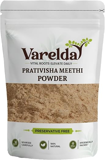 VARELDA Prativisha Meethi Powder - Atees Mithi Powder - Aconitum palmatum (1000 Grams)