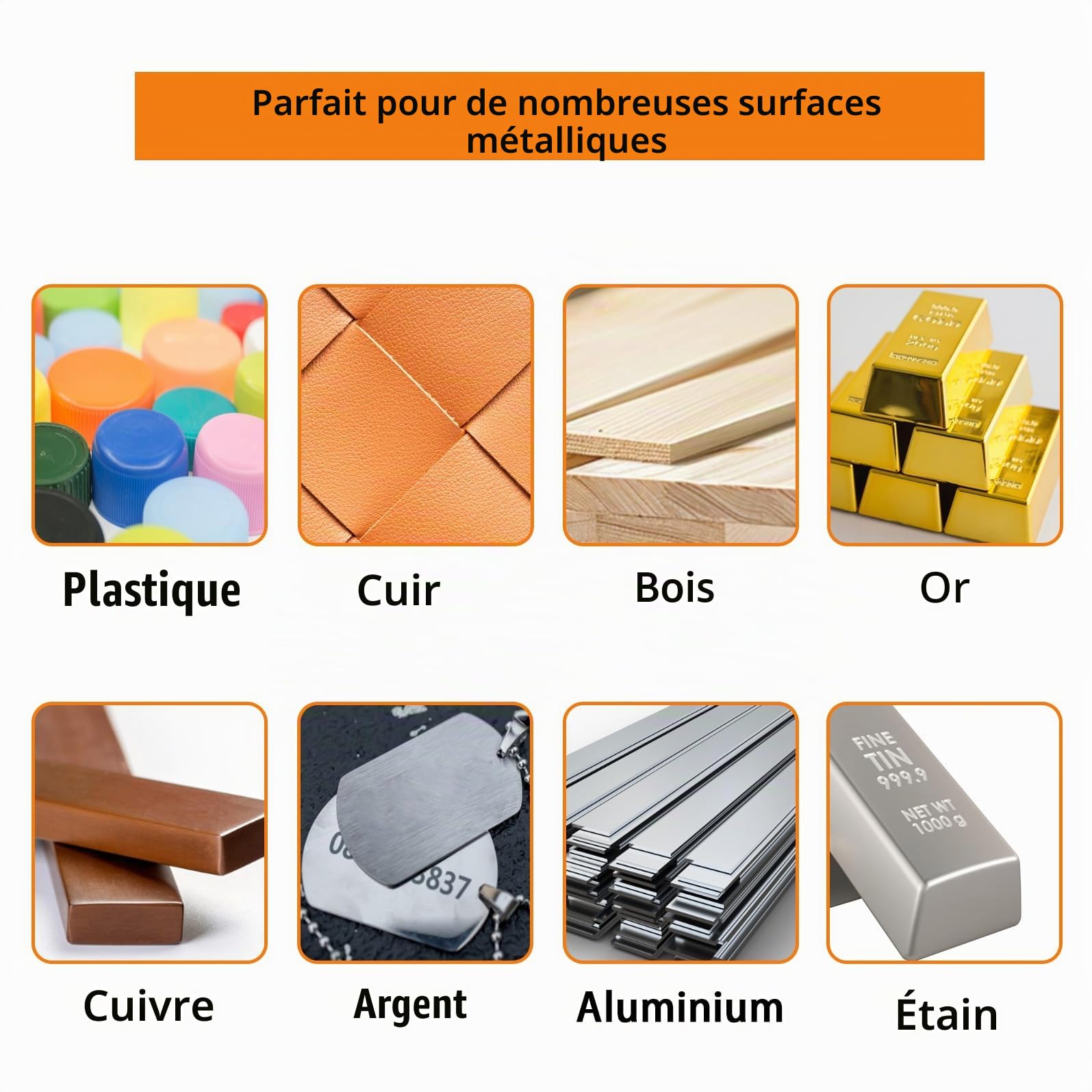 Lot de 36 chiffres et lettres alphabet A-Z, 0-9 et tampons pour bricolage, cuir, plastique, bois, métal, aluminium