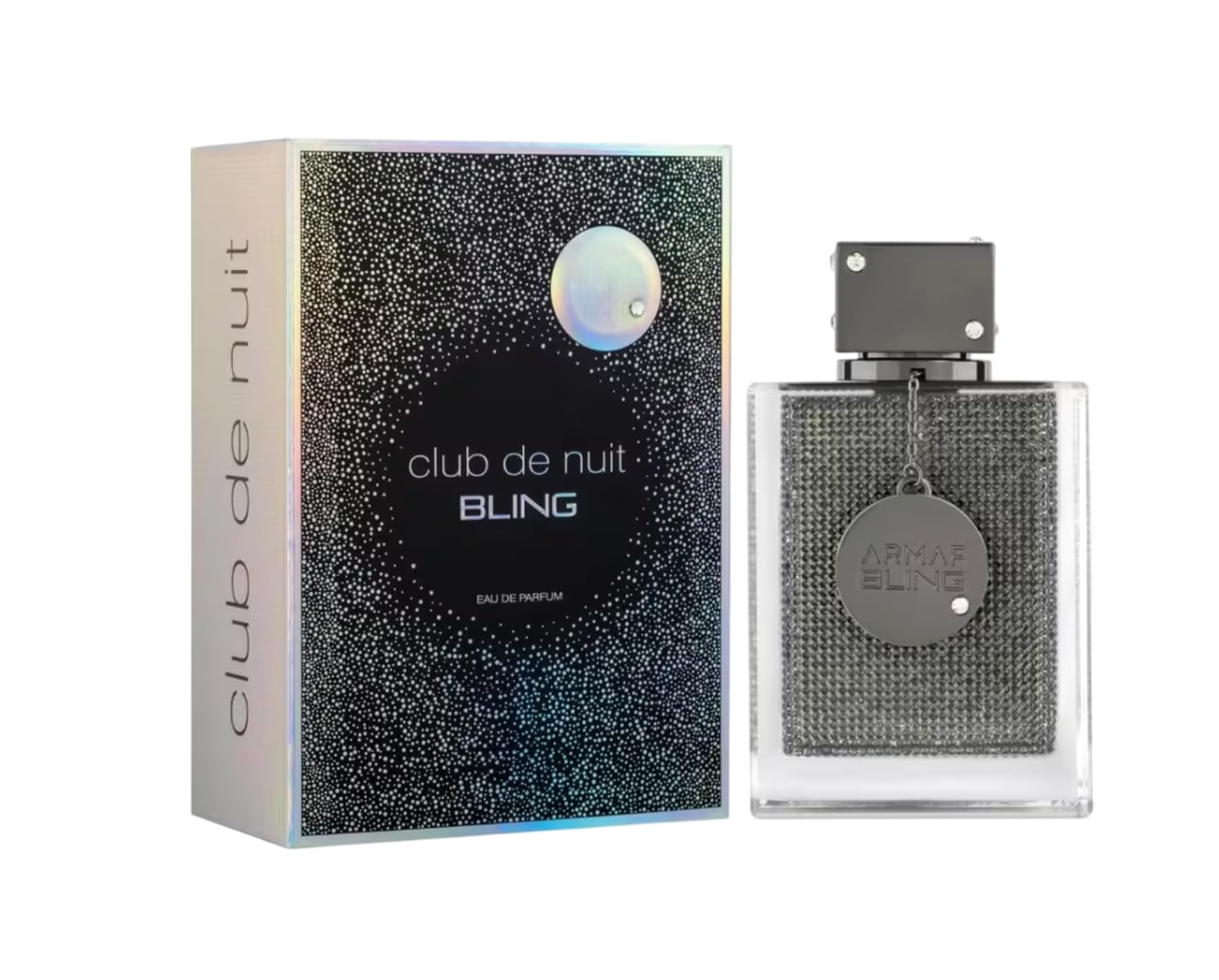 Armaf Club de Nuit Bling Eau de Parfum 75ml, Perfume Árabe Unisex de Larga Duración, Incluye Atomizador 5 ml, Fragancia de Lujo con Notas de Cítricos, Prisma Floral y Maderas Aterciopeladas (Bling)